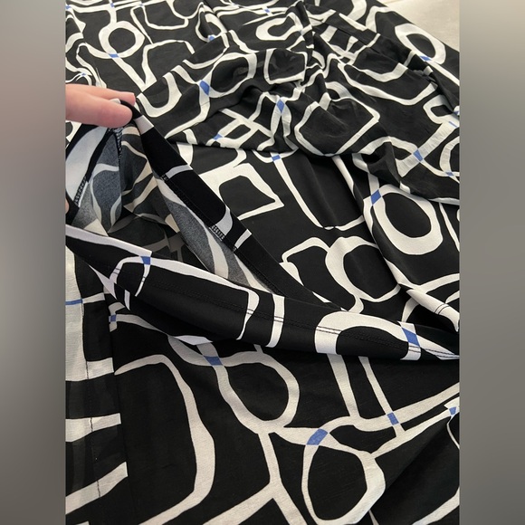 Alfani Black and Gray Patterned Blouse Sz XL - Picture 6 of 6